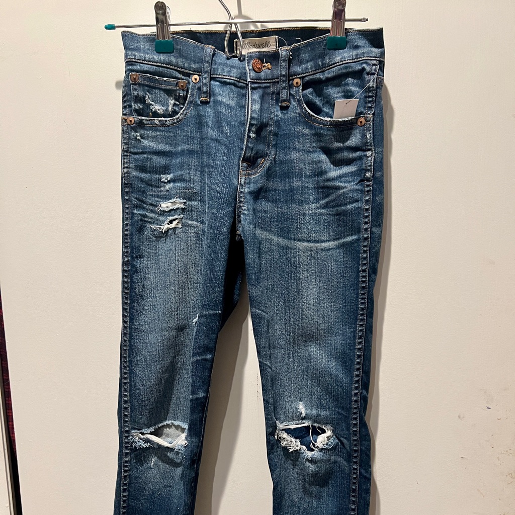 Madewell Distressed Dark Denim Jeans Size 26